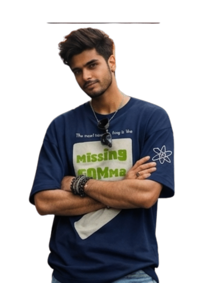 The "Sheldon" Essential: Missing Comma Oversized Tee