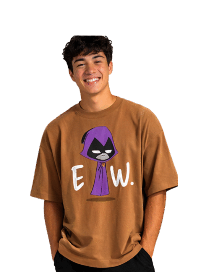 The Raven "Ew." Tee: Sarcastic Superhero Oversized Tshirt