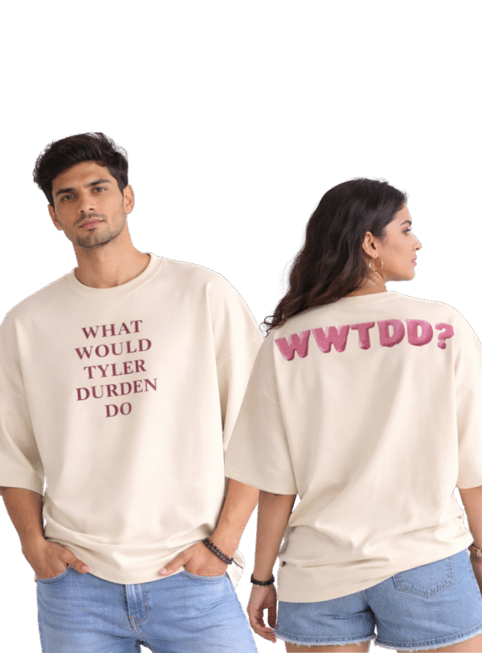 The "WWTD" | Project Mayhem What Would Tyler Durden Do Oversized Graphic Tshirt