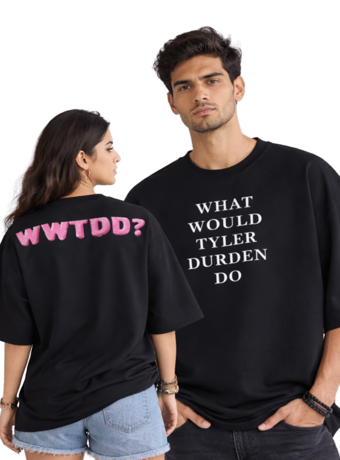 The "WWTD" | Project Mayhem What Would Tyler Durden Do Oversized Graphic Tshirt