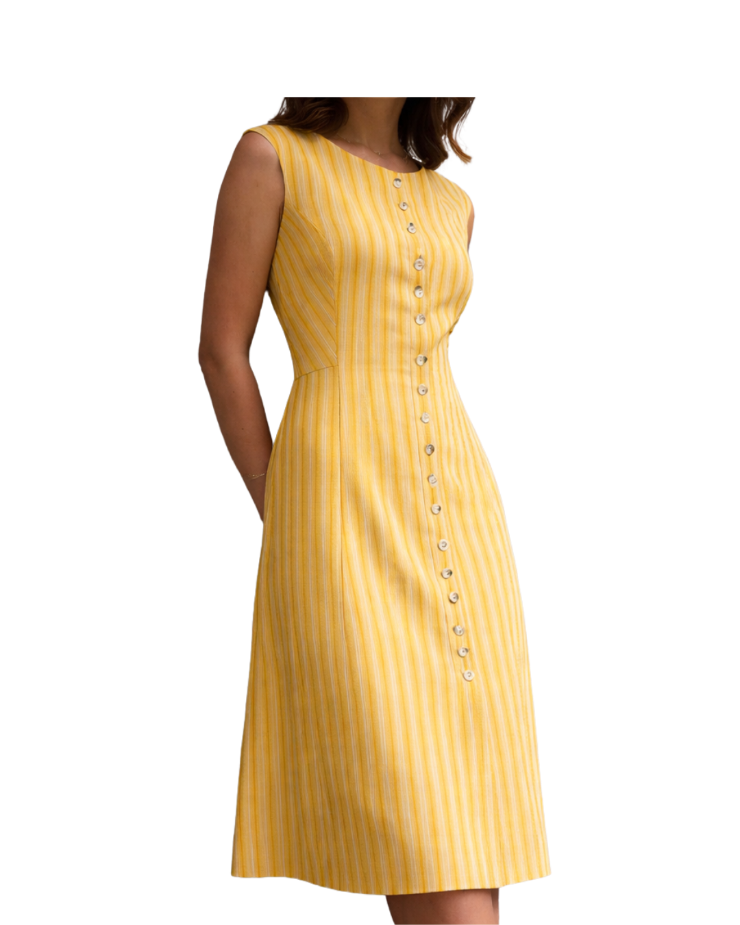 Timeless Elegance in Every Stripe | The Button-Down Dress - Image 2