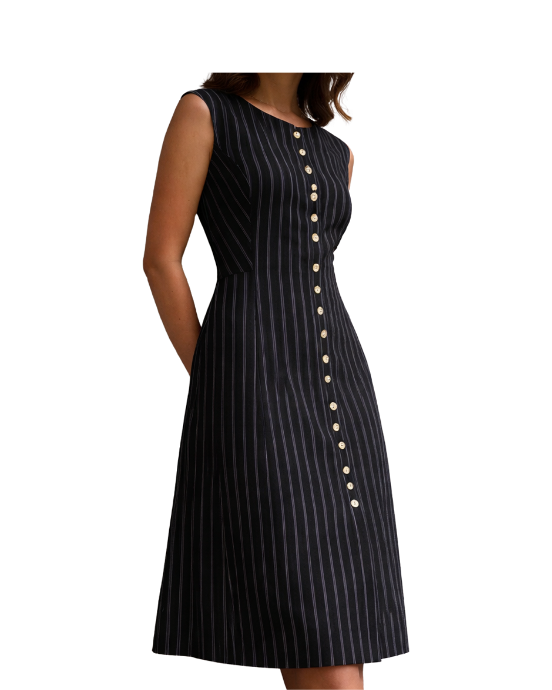 Timeless Elegance in Every Stripe | The Button-Down Dress - Image 3