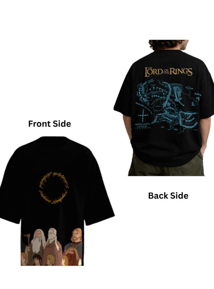 Fellowship of the Rings Oversized Tshirt