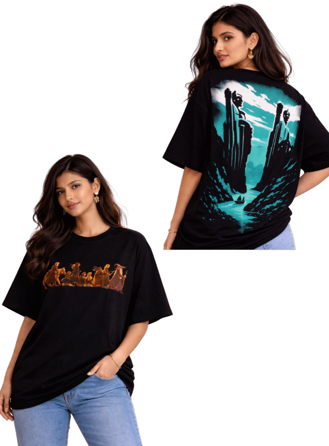 The "Pillars of the Kings" Argonath Oversized Tshirt