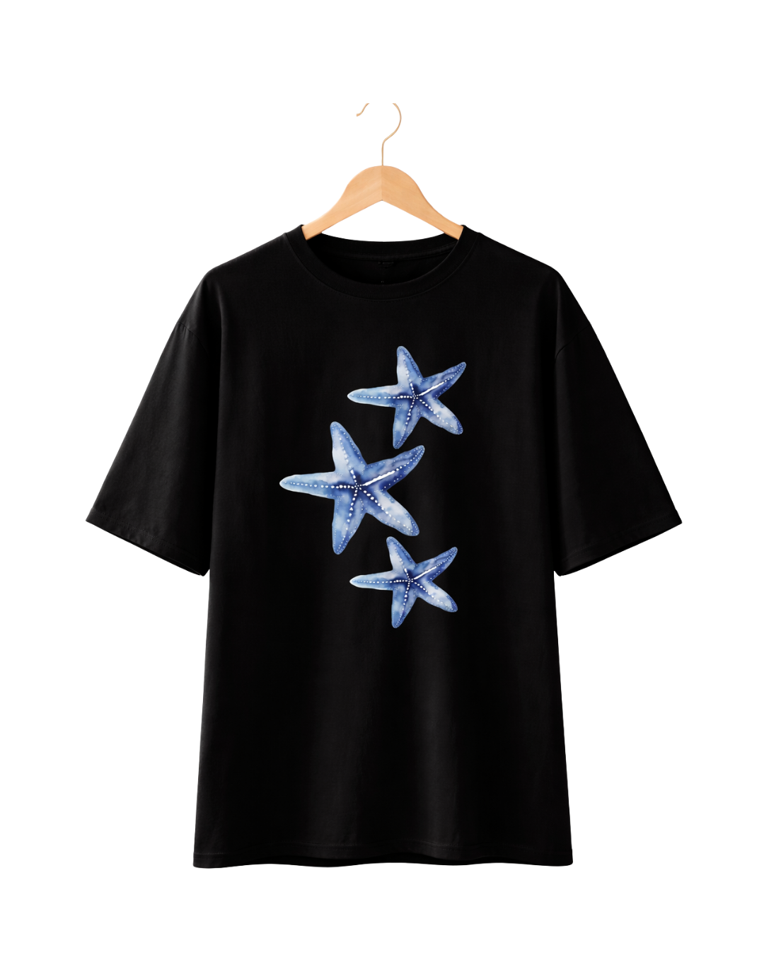 The Triple Azure Starfish Oversized Tshirt