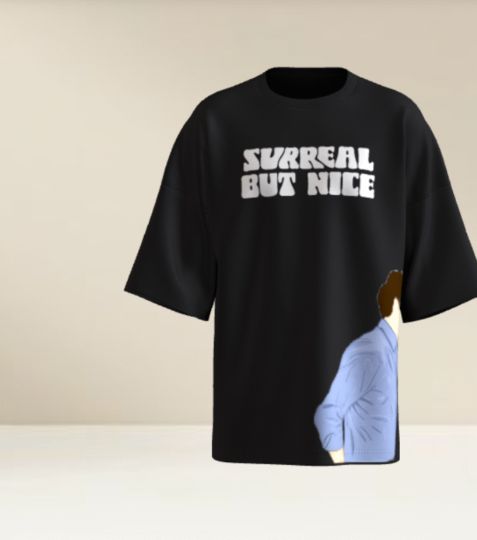 "Surreal But Nice" Oversized Graphic T-Shirt