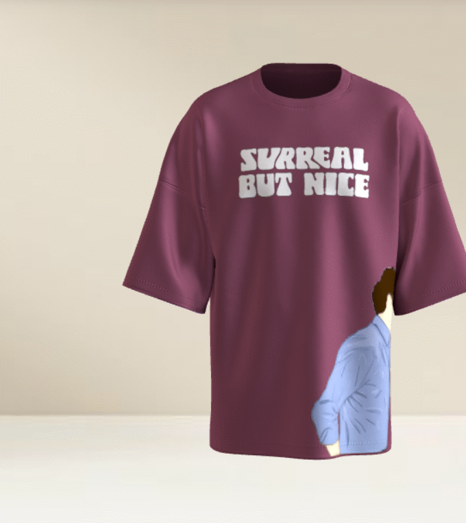 "Surreal But Nice" Oversized Graphic T-Shirt
