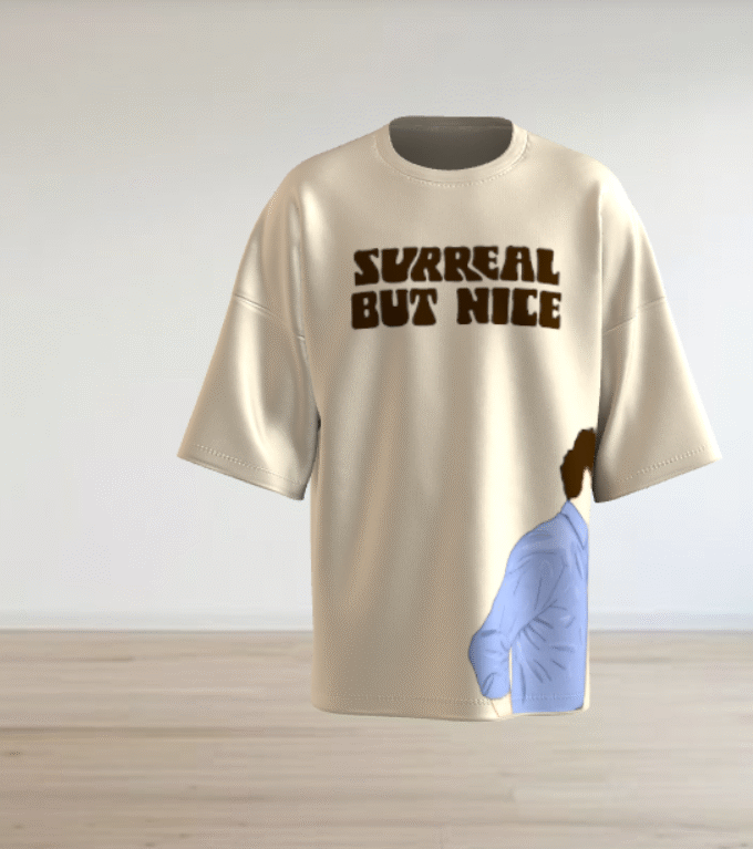 "Surreal But Nice" Oversized Graphic T-Shirt