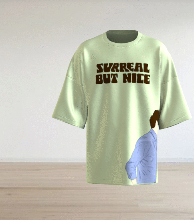 "Surreal But Nice" Oversized Graphic T-Shirt