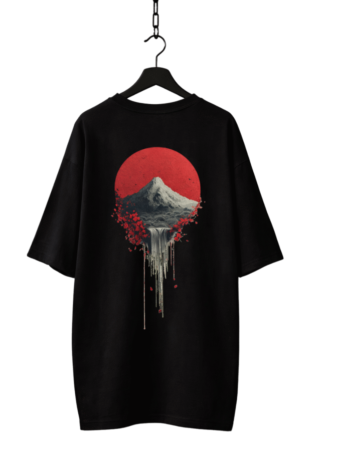 The Melting Fuji Oversized Graphic Tshirt