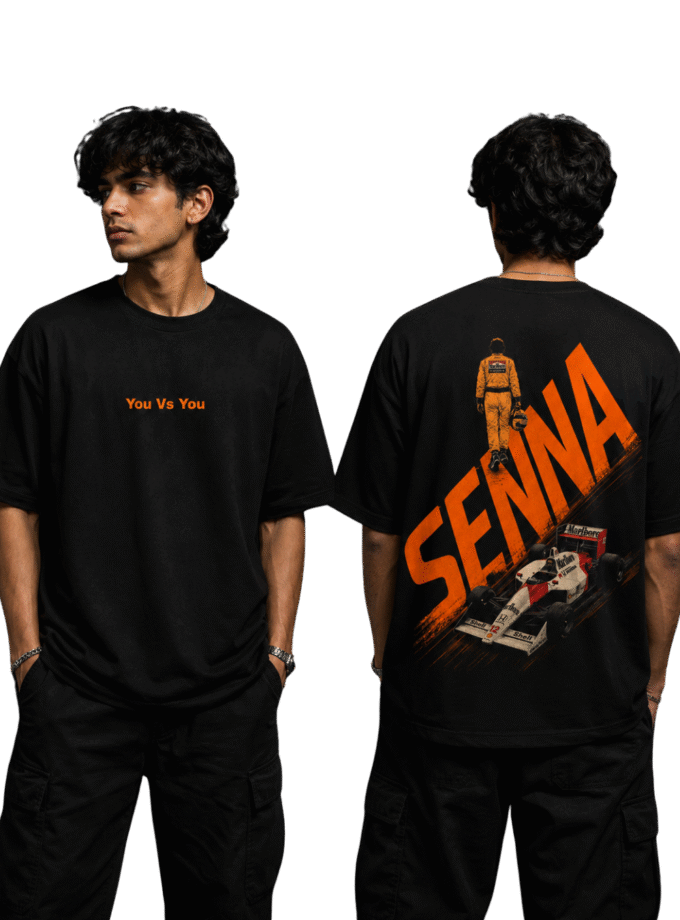 The Senna "You Vs You" Oversized Tee – Heritage Edition