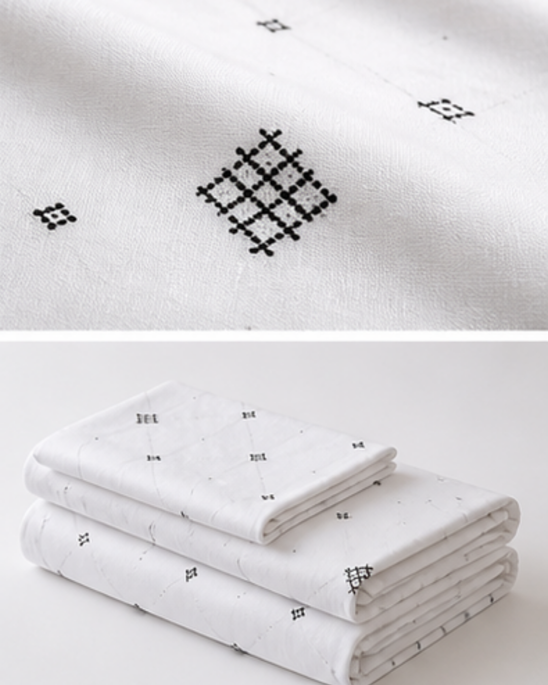 Minimalist Monochrome: Premium King-Size Cotton Bedspread - Image 2
