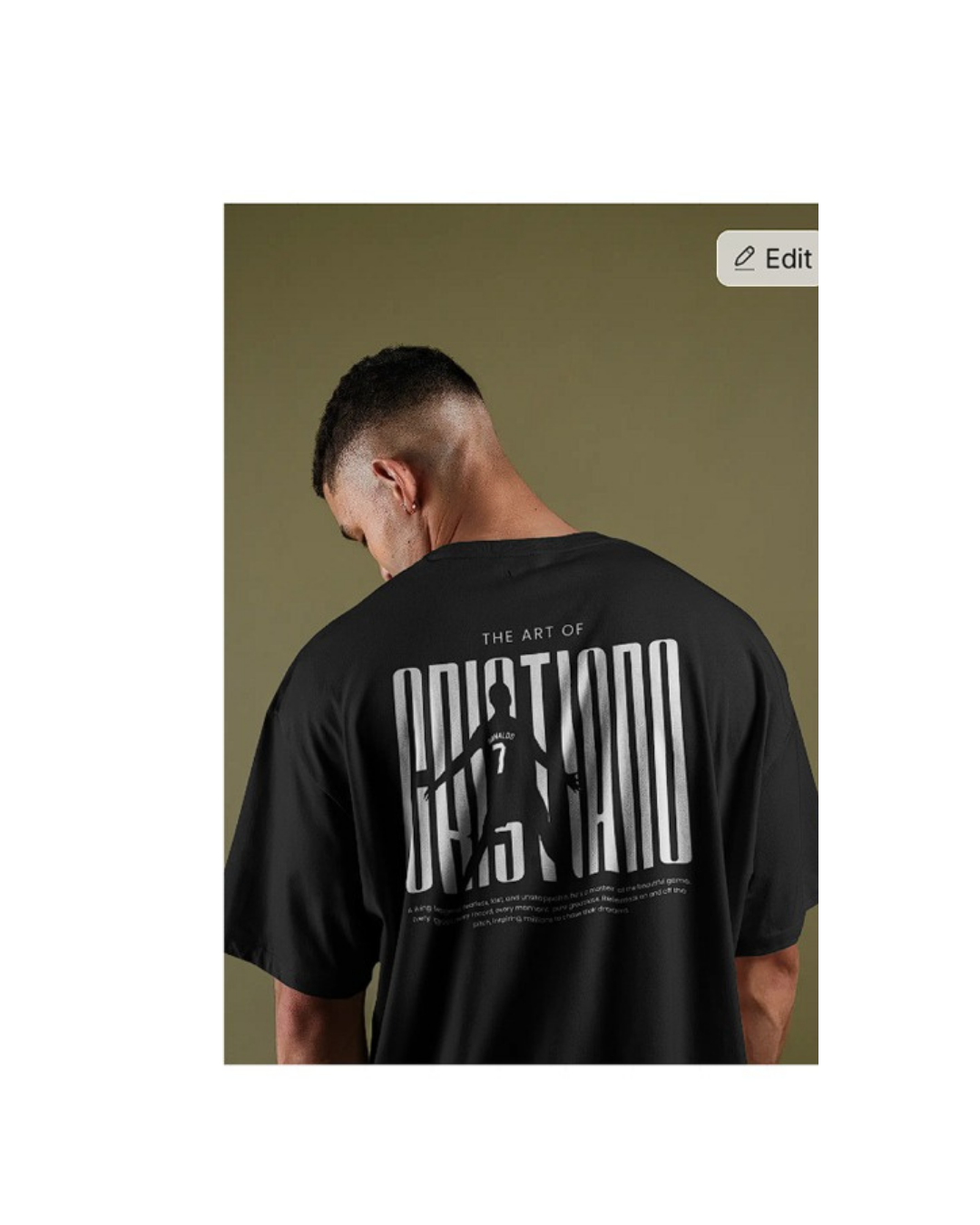 The CR7 "Art of Cristiano" Oversized Tee - Image 3